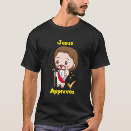 Jesus stimmt Chibi Design zu T-Shirt