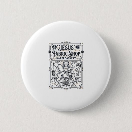 Jesus Stoff Shop Kurzwaren Jesus Stoff Shop H Button (Vorderseite)