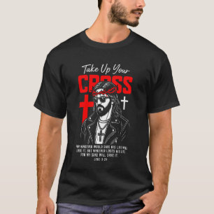 Jesus Streetwear Nimm Dein Kreuz Auf Lukas 924 Bib T-Shirt