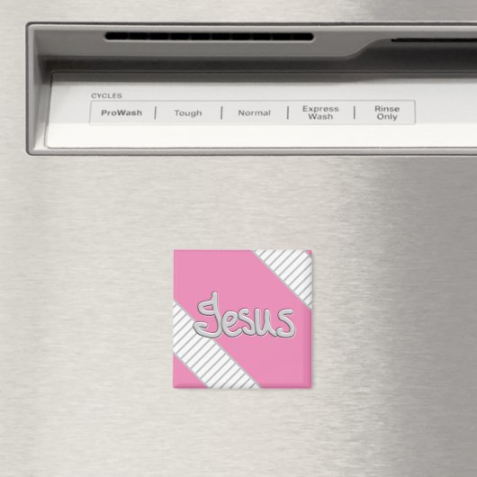 Jesus Strip Muster Magnet (In Situ (Geschirrspüler))