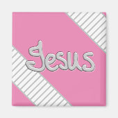 Jesus Strip Muster Magnet (Vorne)