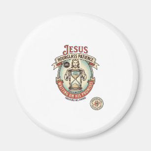 Jesus Stundenglas Geduld Jesus Stundenglas Geduld  Magnet