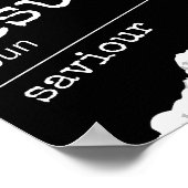 Jesus (Substantiv): KJV Bible Verse Poster (Ecke)