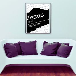 Jesus (Substantiv): KJV Bible Verse Poster