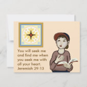 Jesus suchen mitteilungskarte (Vorderseite)
