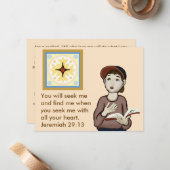 Jesus suchen mitteilungskarte (Vorderseite/Rückseite Beispiel)
