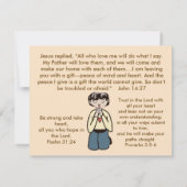 Jesus suchen mitteilungskarte (Rückseite)