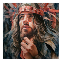 Jesus sucht Richtung vom Vater