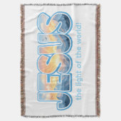 Jesus Sunrise Decke (Vorderseite Vertikal)