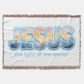 Jesus Sunrise Decke (Vorderseite)