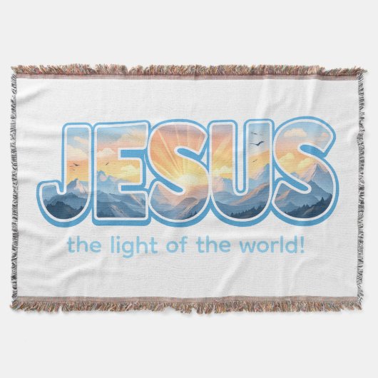 Jesus Sunrise Decke (Vorderseite)