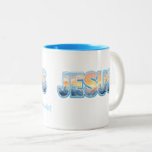 Jesus Sunrise Zweifarbige Tasse (VorderseiteRechts)
