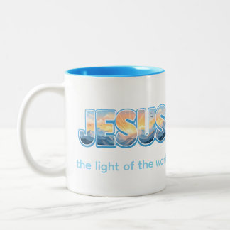Jesus Sunrise Zweifarbige Tasse