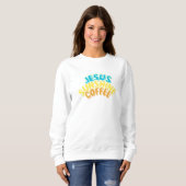 Jesus Sunshine-Kaffee Sweatshirt (Vorne ganz)