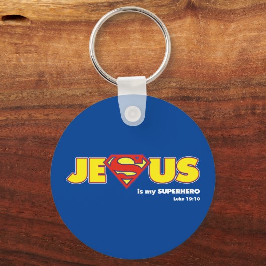 Jesus Superhero Schlüsselanhänger (Vorderseite)