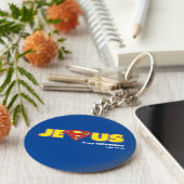 Jesus Superhero Schlüsselanhänger (Seite)