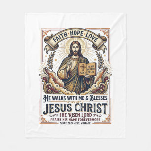 Jesus-Surf-T-Shirt Inspirierender Glaube Fleecedecke
