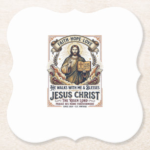 Jesus-Surf-T-Shirt Inspirierender Glaube Untersetzer