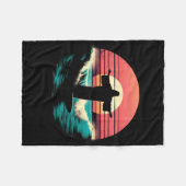 Jesus Surfing On Water - Funny Christian Religious Fleecedecke (Vorderseite (Horizontal))