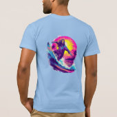 Jesus surft mit dir durch die Wellen des Lebens T-Shirt (Rückseite)