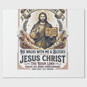 Jesus Surft T-Shirt Inspirierender Glaube Geschenkpapier