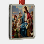Jesus Surrounded by Children Ornament Aus Metall (Rechts)