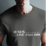Jesus T - Shirt<br><div class="desc">Einfaches,  stilvolles christliches T - Shirt in gemischter Kalligraphie & minimalistischer Typografie. Dieses trendige,  moderne Design ist das perfekte Geschenk- und Modestatement. #christlich #religion #scription #religion #bible #jesus</div>