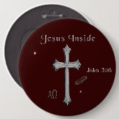 Jesus T - Shirt Button (Vorne & Hinten)