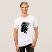 Jesus T-Shirt Tri-Blend Shirt (Vorderseite voll)