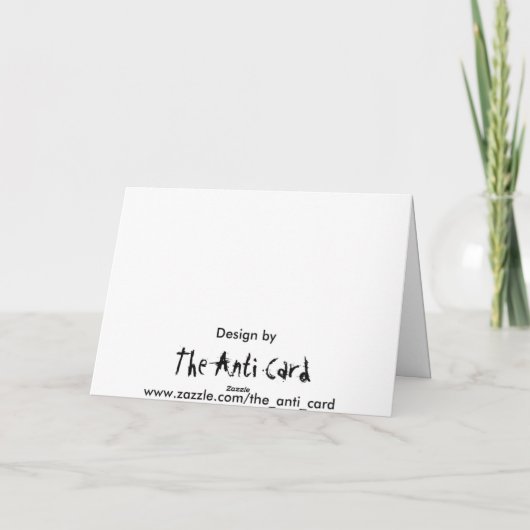 Jesus, ta DA!!! Feiertagskarte (Rückseite)