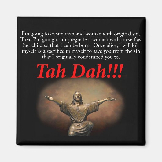 Jesus. Tah Dah!! Magnet (Vorne)