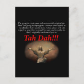 Jesus. Tah Dah!! Postkarte (Vorderseite)