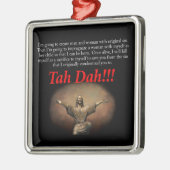 Jesus. Tah Dah!!! Silbernes Ornament (Links)