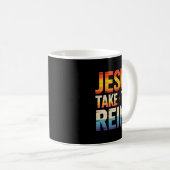 Jesus Take The Reins - Insrational Christian Surre Kaffeetasse (VorderseiteRechts)