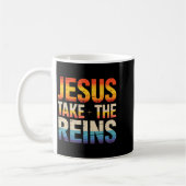 Jesus Take The Reins - Insrational Christian Surre Kaffeetasse (Links)