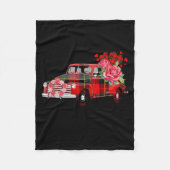 Jesus Take The Wheel Red Truck Christmas God Belie Fleecedecke (Vorderseite)