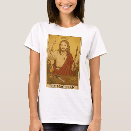 Jesus-Tarot-Karte T-Shirt (Vorderseite)