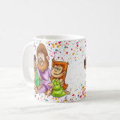 Jesus Tasse mit Kindern (Vorderseite Links)