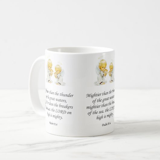 Jesus Tasse Psalm 93:4 (Vorderseite Links)