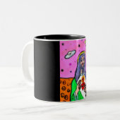 Jesus-Tasse Zweifarbige Tasse (Vorderseite Links)