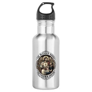 Jesus Tattoo Artist Studio T-Shirt Inspirierend F Edelstahlflasche
