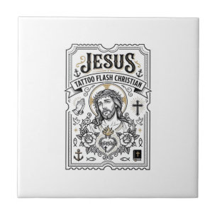 Jesus Tattoo Flash Christlich Jesus Tattoo Flash C Fliese