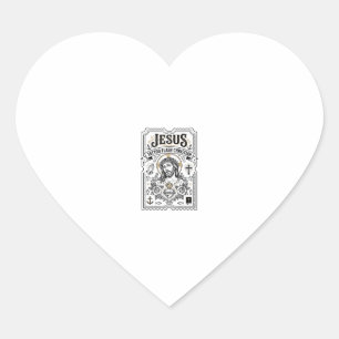 Jesus Tattoo Vorlage Christlich Jesus Tattoo Vorla Herz-Aufkleber