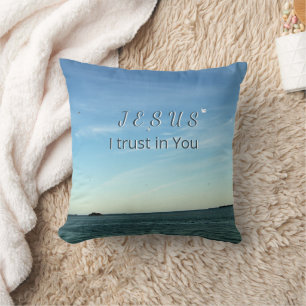 Jesus & Taube Ruhiger Himmlischer Himmel Kunst Kissen