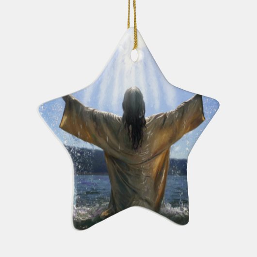 Jesus-Taufe Keramikornament (Rechts)