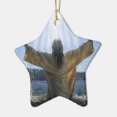 Jesus-Taufe Keramikornament (Links)