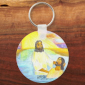 Jesus' Taufe Schlüsselanhänger (Vorderseite)