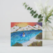 Jesus-Taufkarte Postkarte (Stehend Vorderseite)