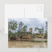 Jesus-Taufplatz-Ansicht Postkarte (Vorne/Hinten)