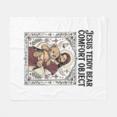 Jesus-Teddybär-Trostobjekt Jesus-Teddybär-C Fleecedecke (Vorderseite (Horizontal))